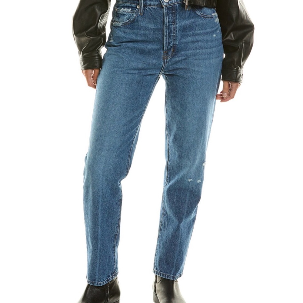 Frame Denim Women's Blue Straight Leg Jeans